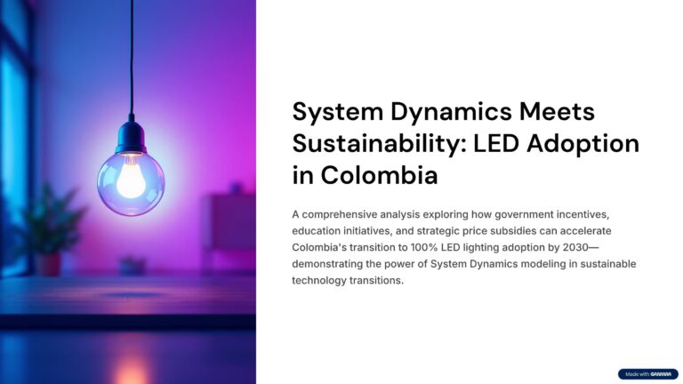Report: Technological LED Lighting Adoption in Colombia (2016)